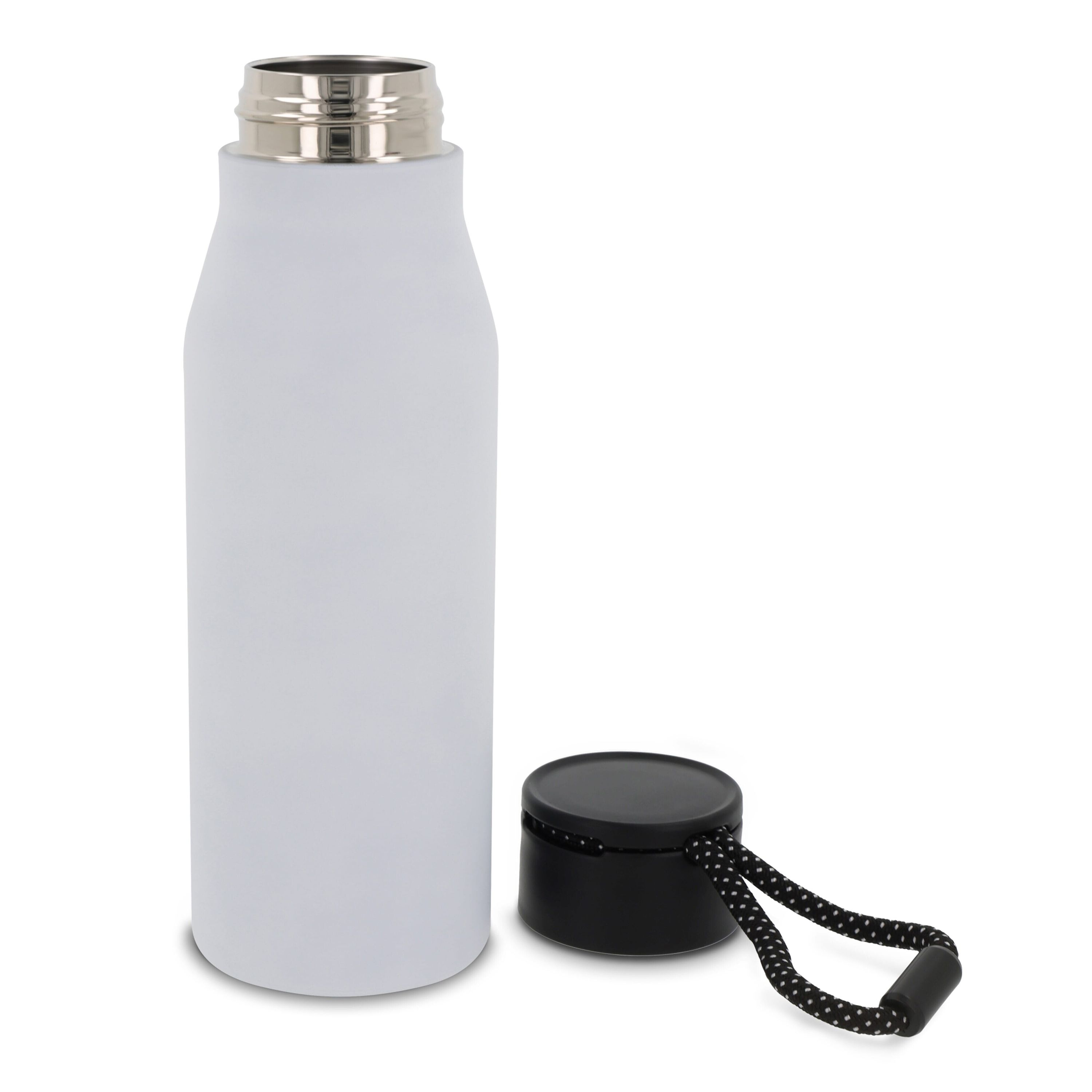 Isolierflasche mit Trageschlaufe 600ml - weiss-807