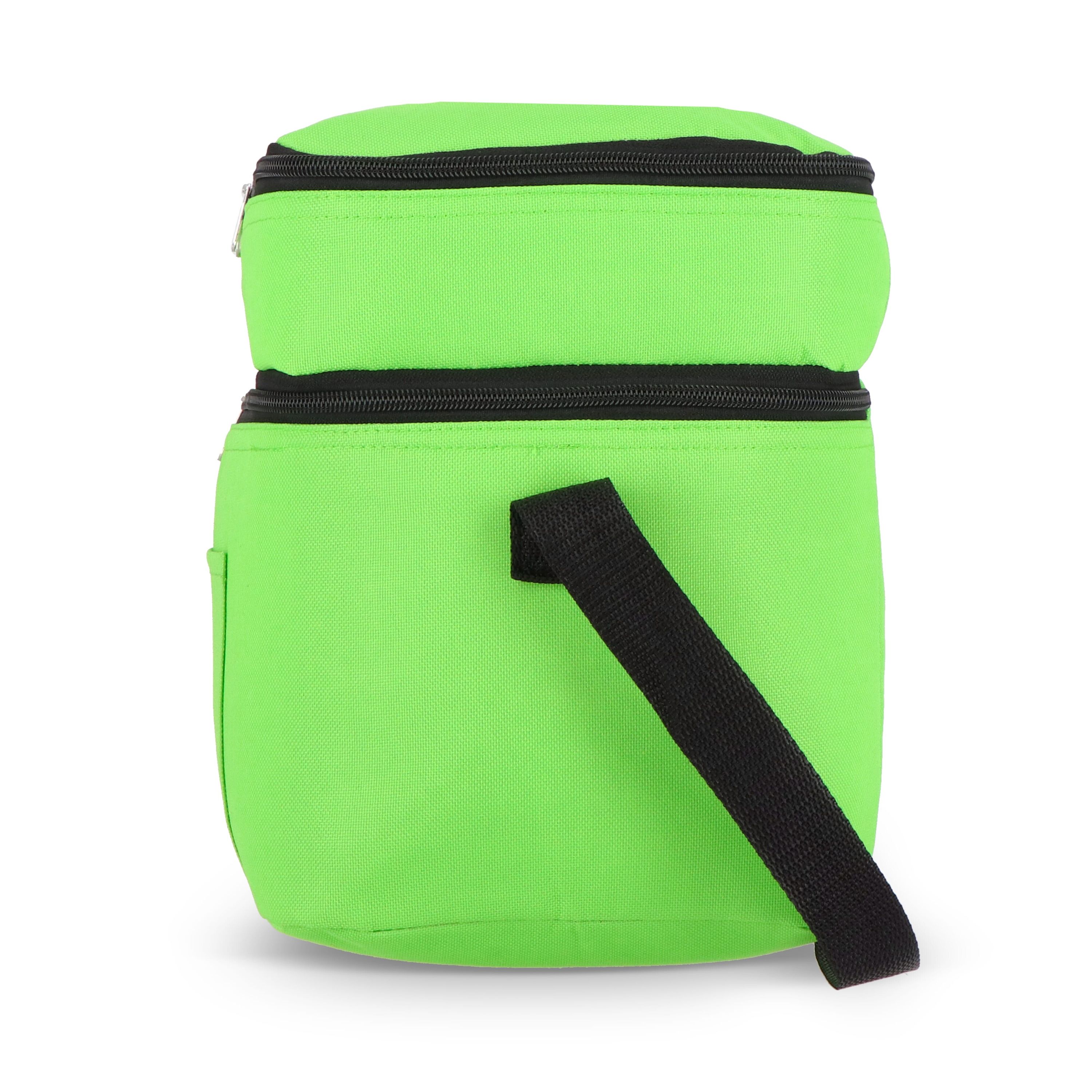 R-PET 600D Doppelfach-Kühltasche 30 x 20 x 25cm 12L - hellgrün-700