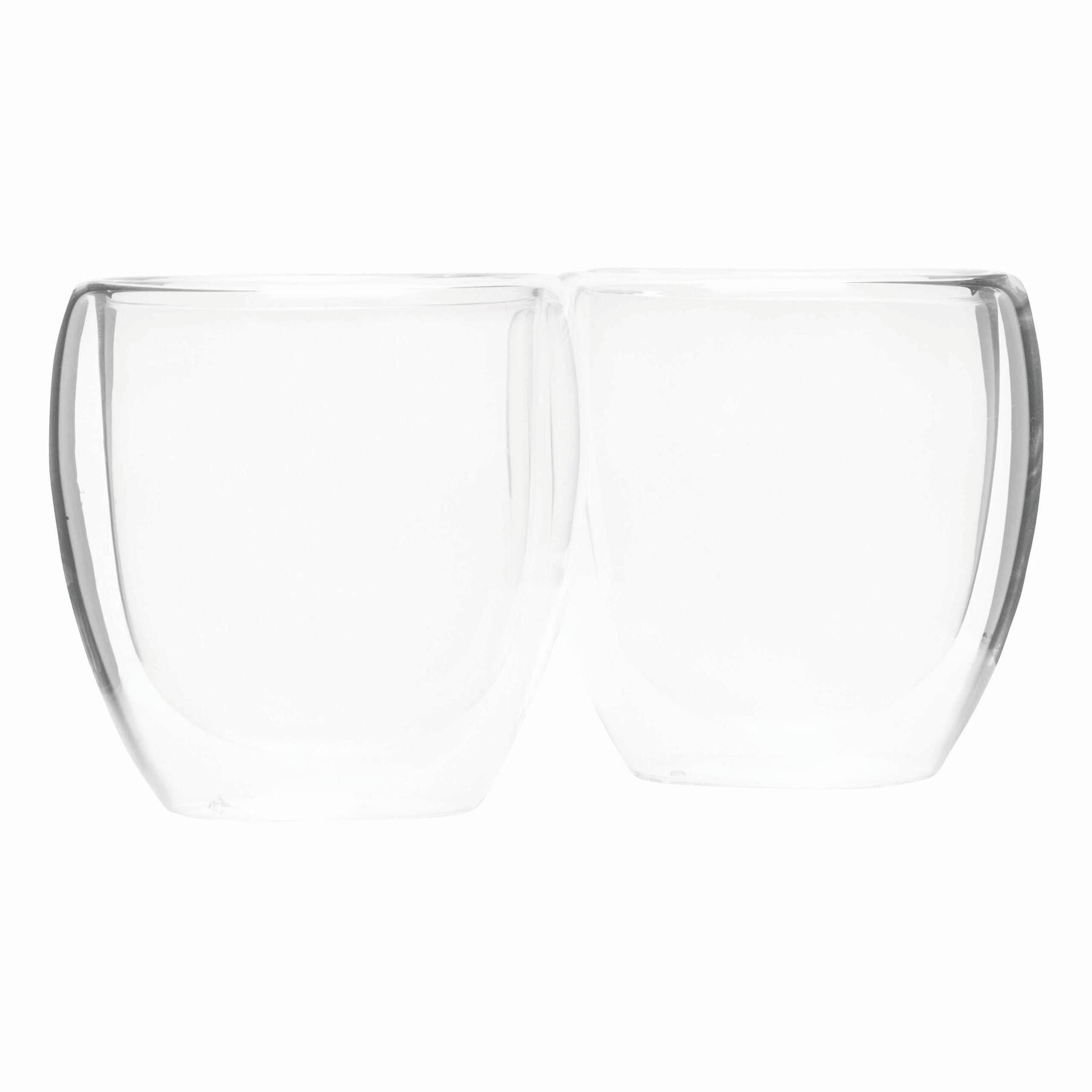 Gläser-Set, doppelwandig: 2er Set DRINK LINE M - transparent-457