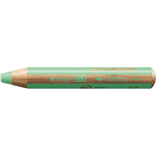 STABILO woody 3 in 1 Farbstift - pastell-grün-331