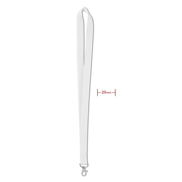 Lanyard 20mm SIMPLE LANY - weiß-987