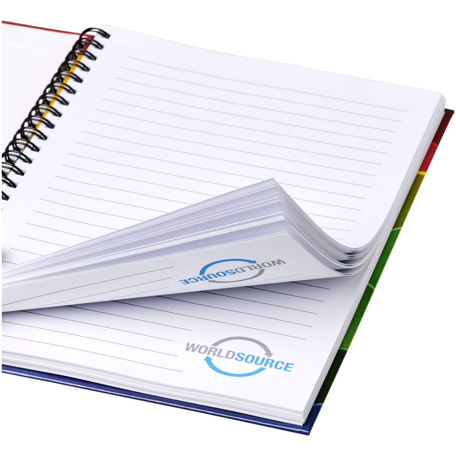 Wiro A4 Notizblock mit Hardcover und Spiralbindung - weiss-502