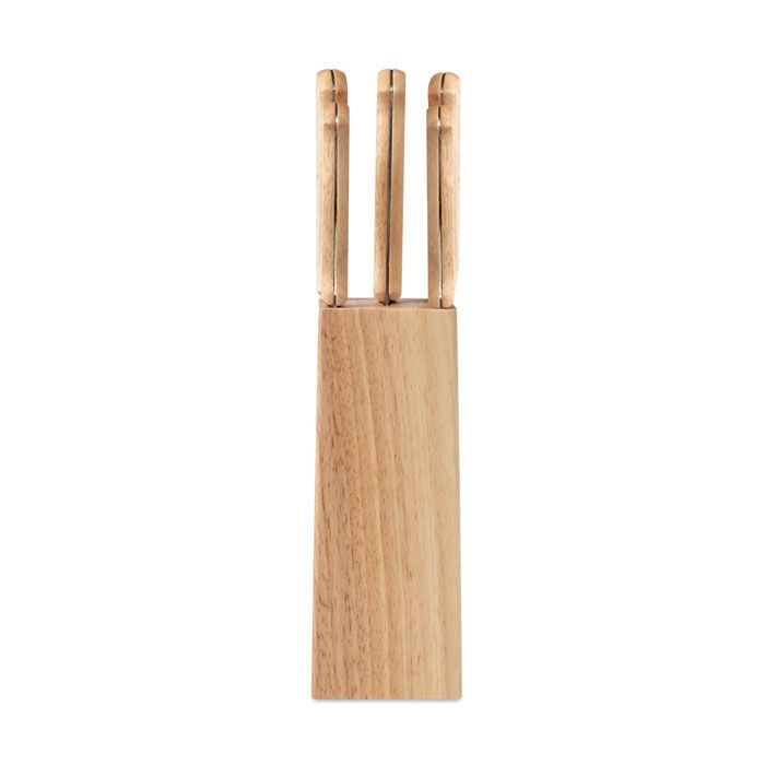 Messerblock 5-teilig GOURMET - holz-698