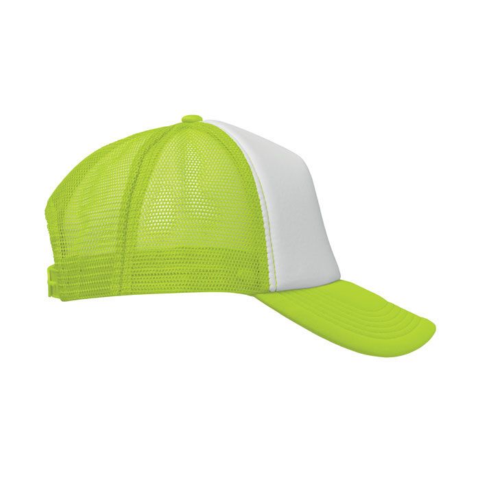 Truckers Cap BUBBLE - weiß - neongelb-445