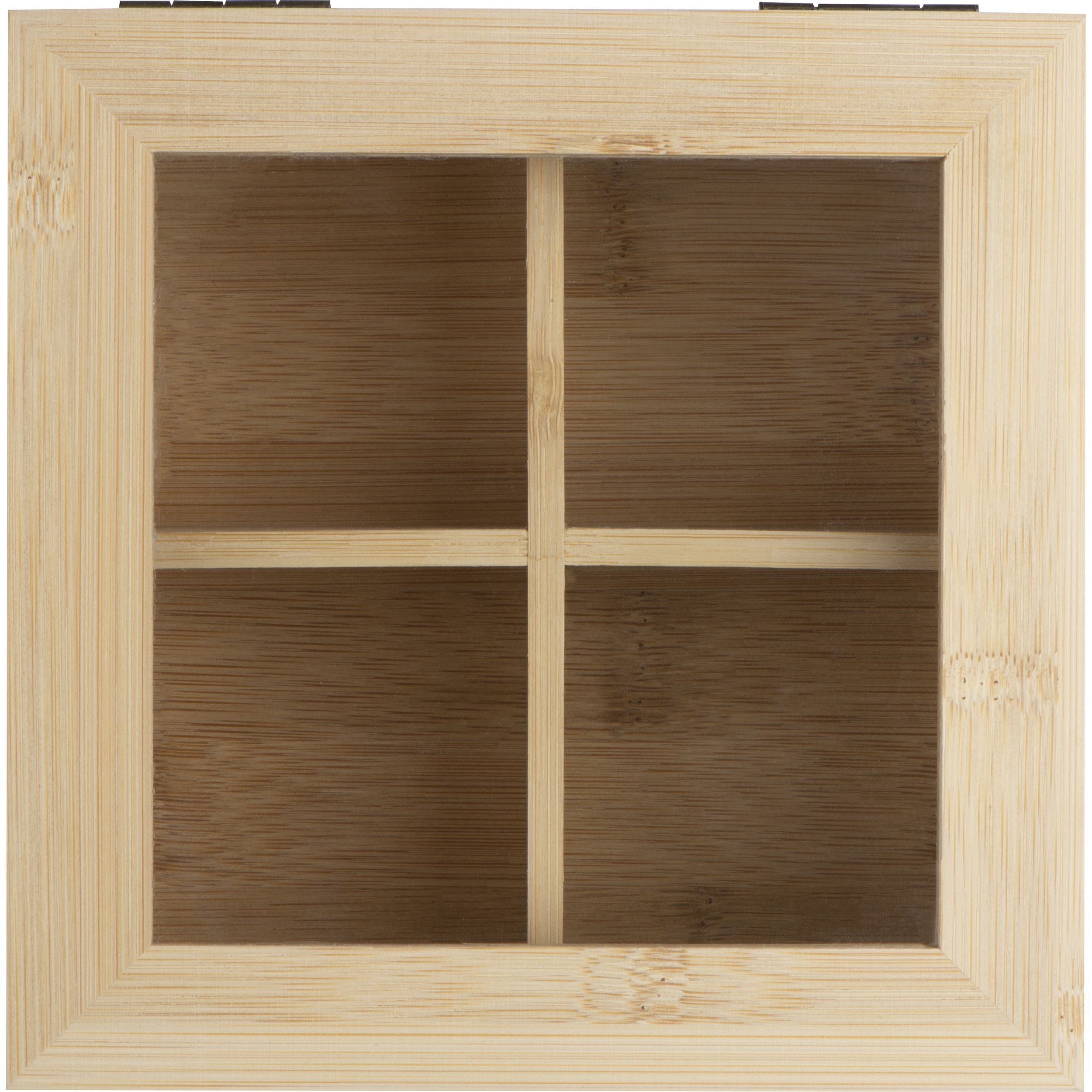 Teebox aus Bambus für 40 Teebeutel - beige-653