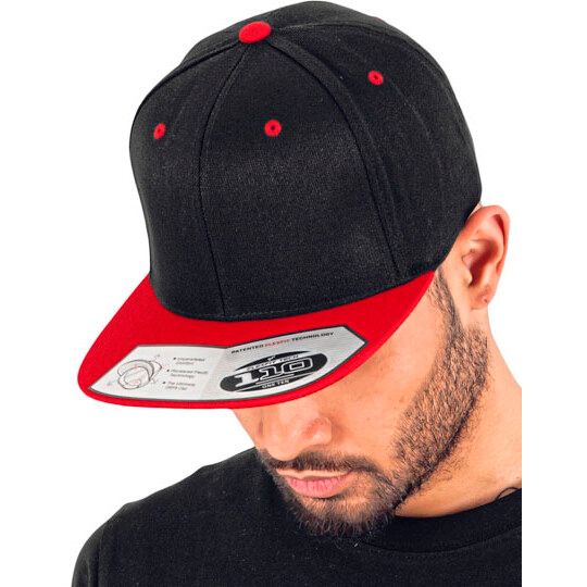 110 Fitted Snapback - black - grey-35