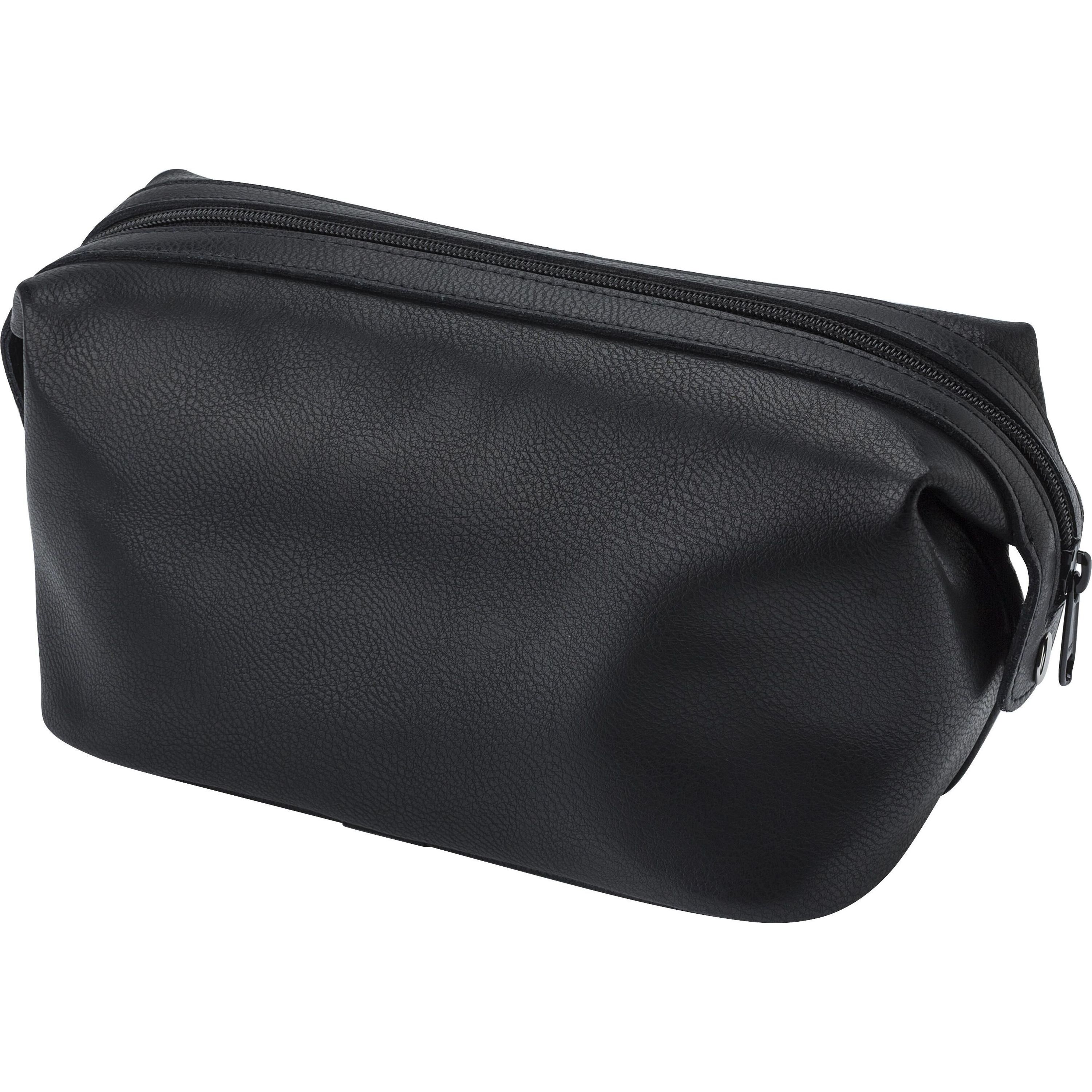 Leder-Kosmetiktasche Flynn - schwarz-116