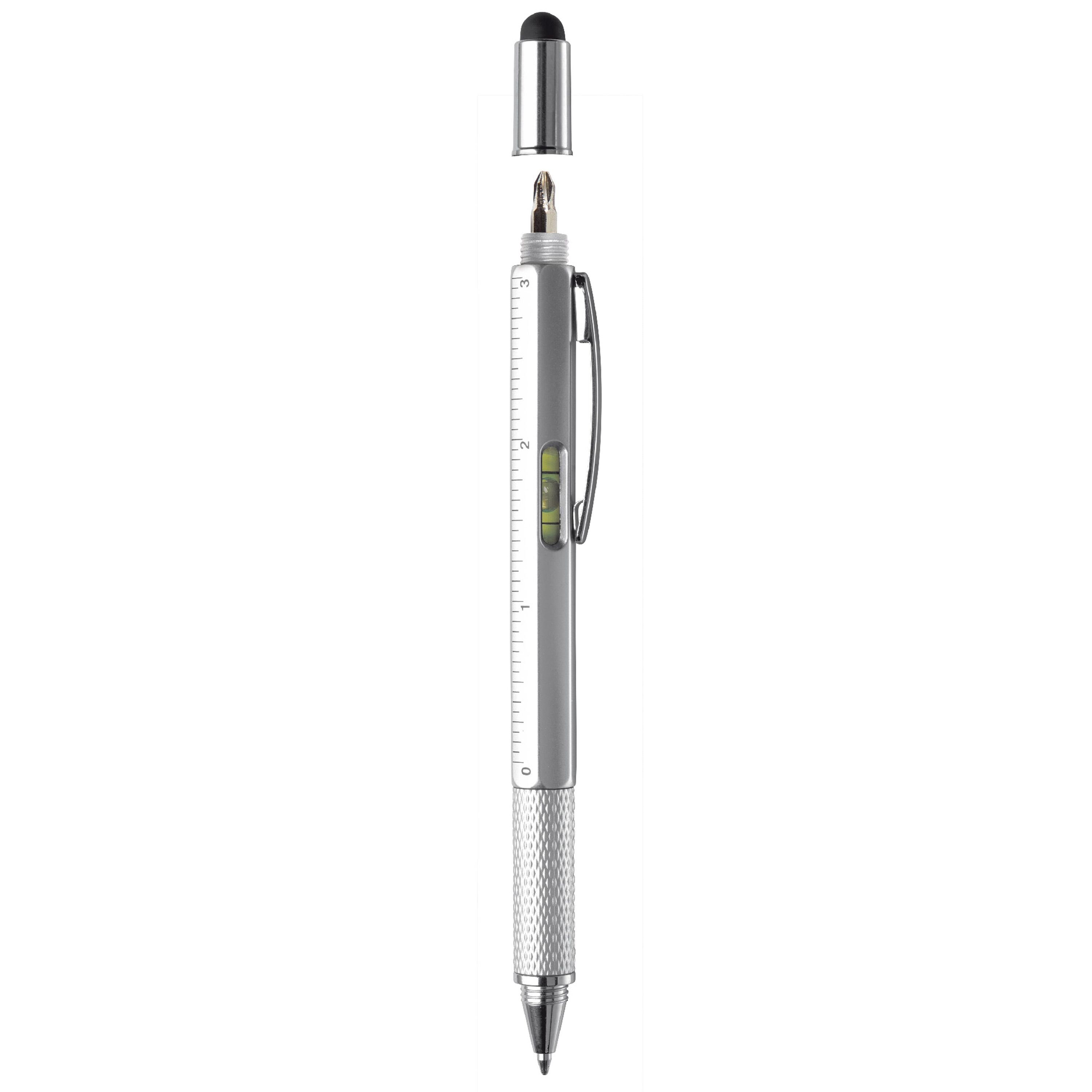 Kugelschreiber mit Werkzeug Build-it - silber-431