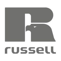 Russell Logo auf weißem Hintergrund.
