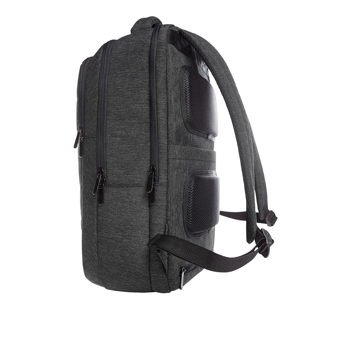 Notebook-Rucksack FRAME - schwarz-grau meliert-185