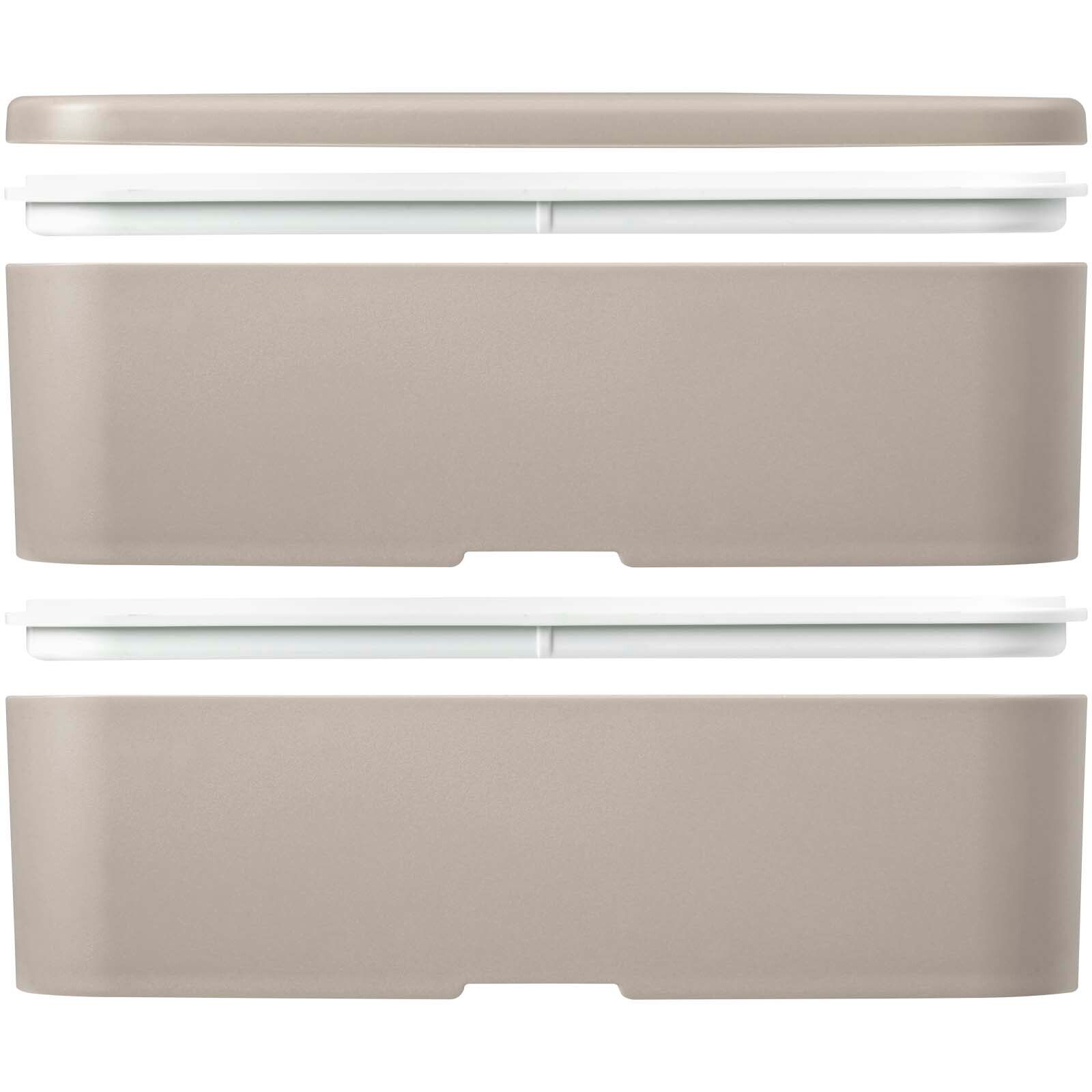 MIYO POP 700 + 700 ml doppelschichtige Lunchbox - sandstone-196