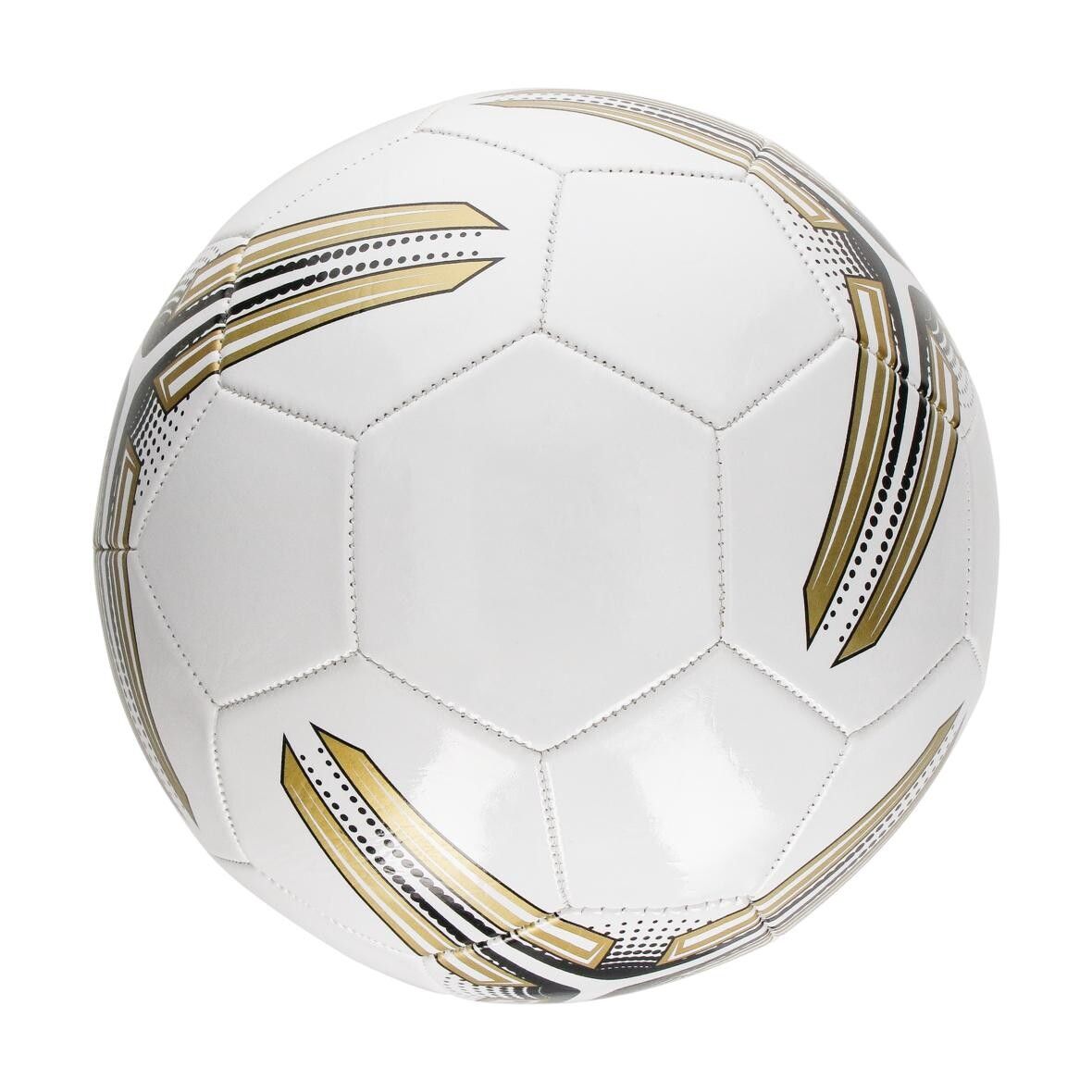 Fußball Match - weiß - gold - schwarz-633