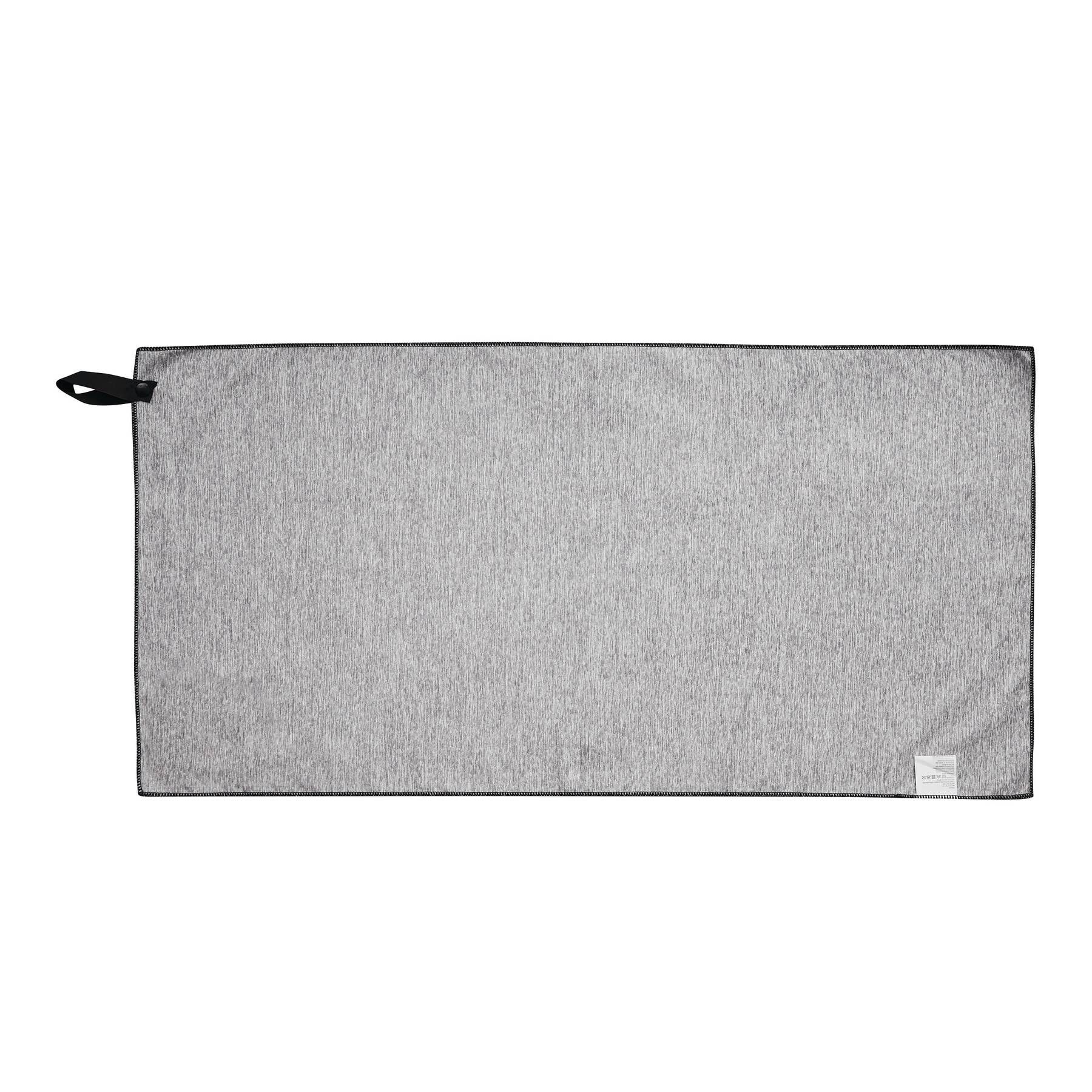 Mikrofaser Sport-Handtuch SPORTY - grau - schwarz-363