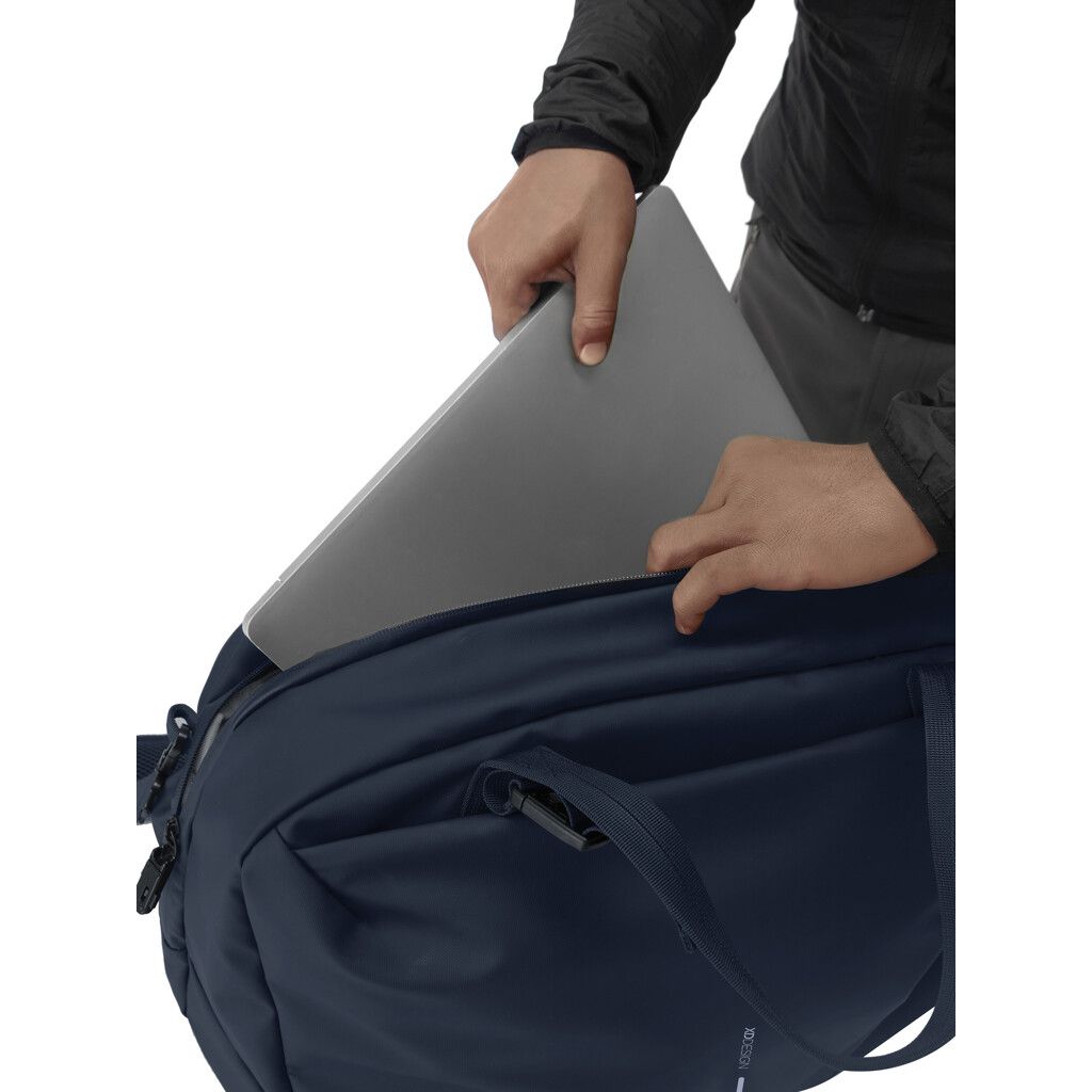 Urban wasserabweisende Wochenendtasche - navy blau-599