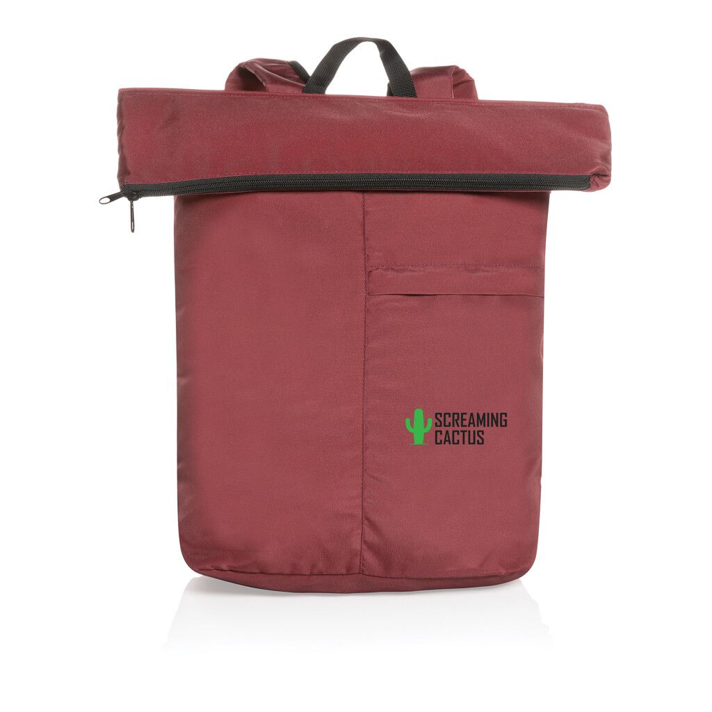 Dillon AWARE™ RPET faltbarer Lightweight-Rucksack - rot-597