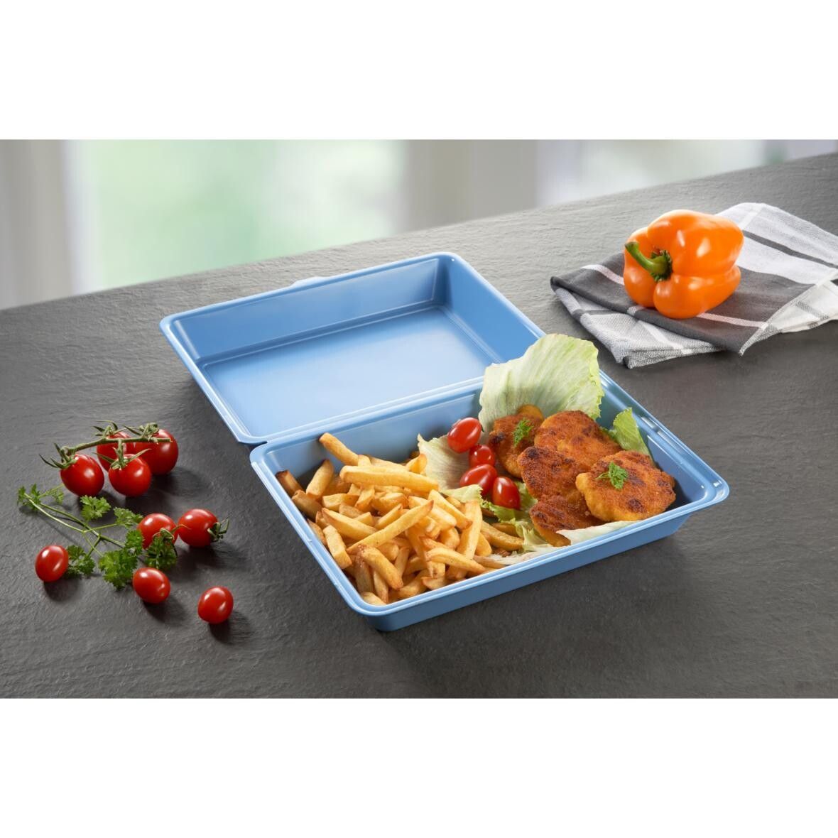Menübox ToGo XL, ohne Trennstege - beständiges braun-602