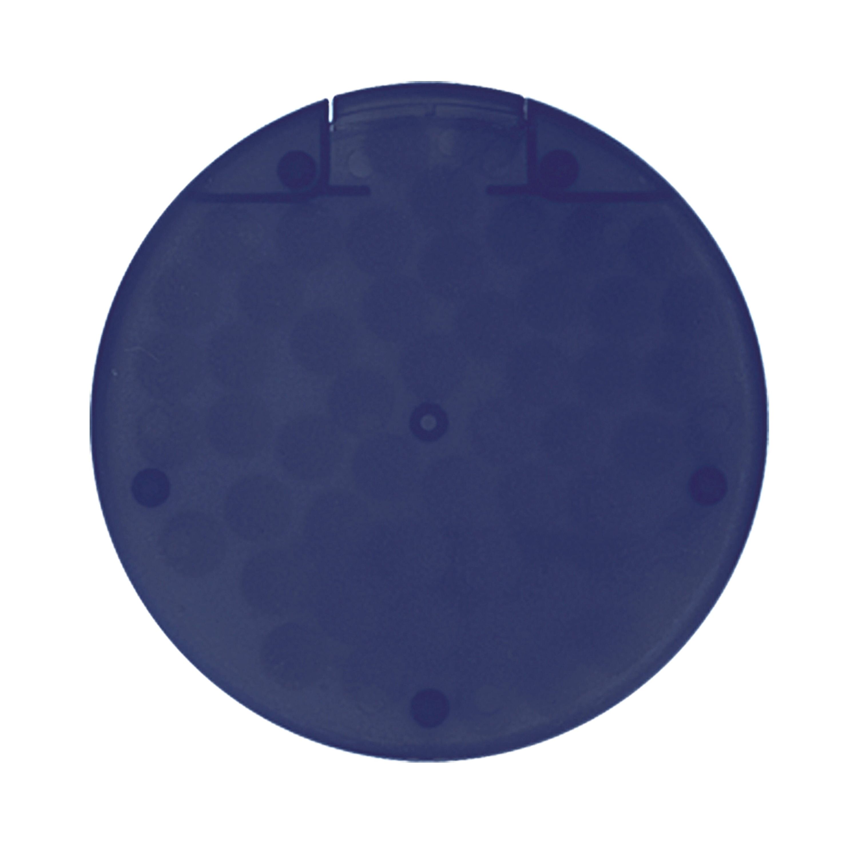 Pfefferminzdose rund, 62mm - natur  -  blau-832