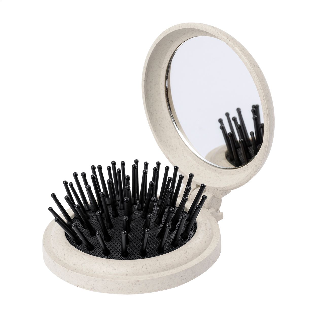 Webrush Spiegel mit Haarbürste - natur-909