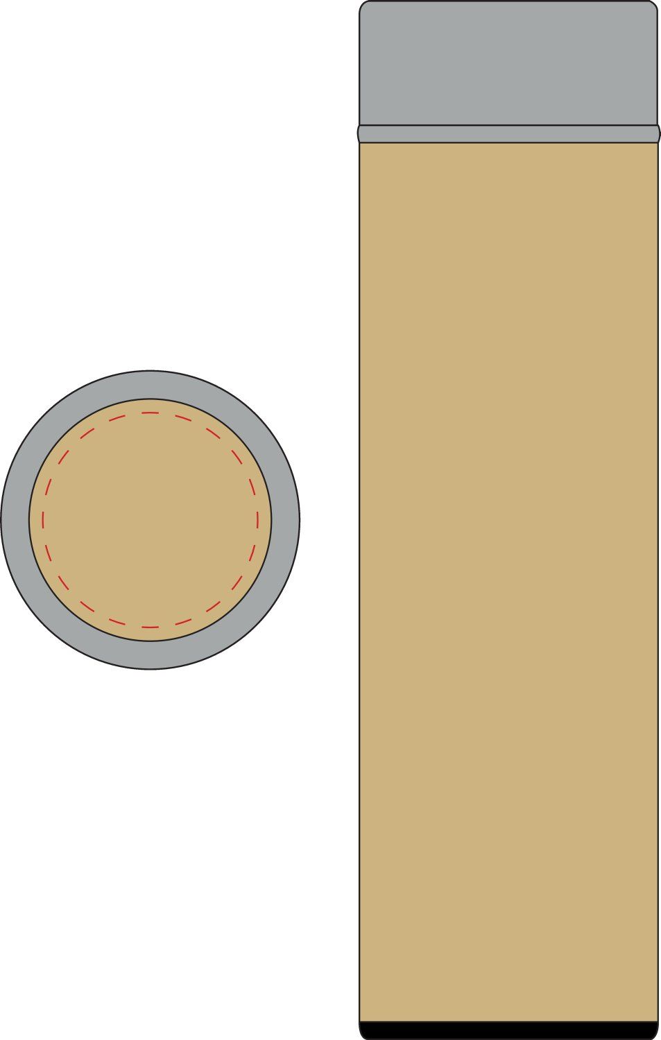 Veredelungsposition auf Deckel