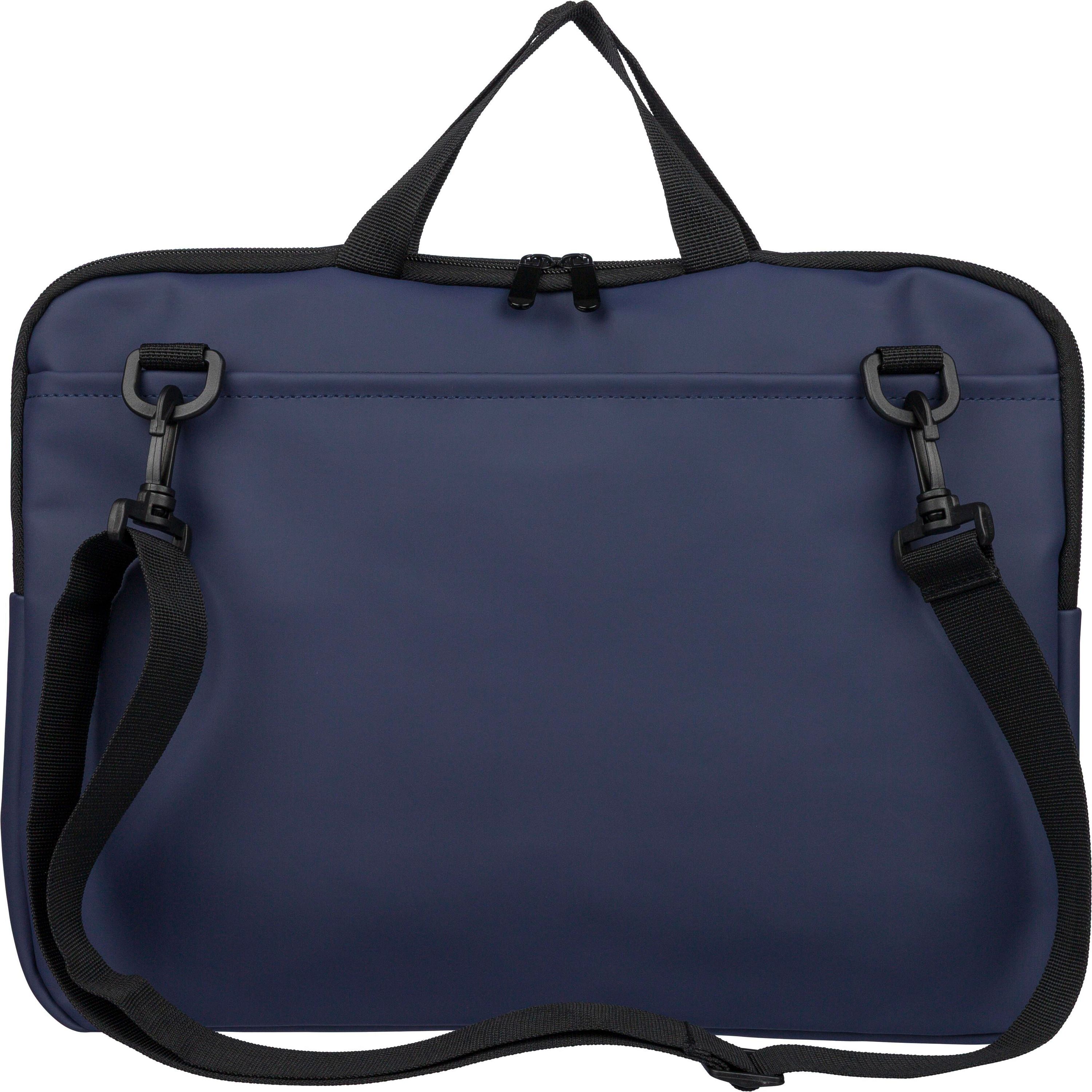 Recycelte PU-Laptoptasche Rafi - schwarz-207