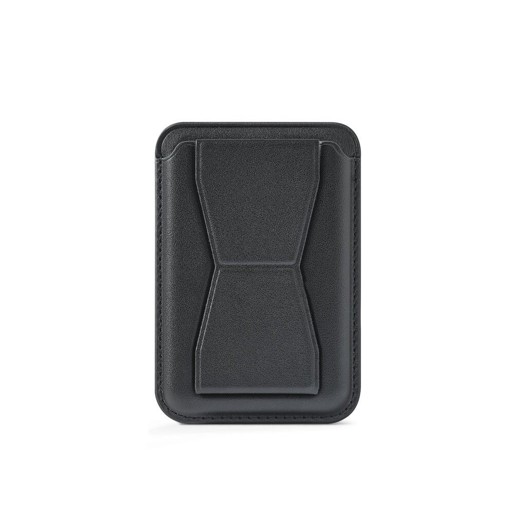 CONNOR Magnetischer RFID-Kartenhalter aus Kunstleder - schwarz-379