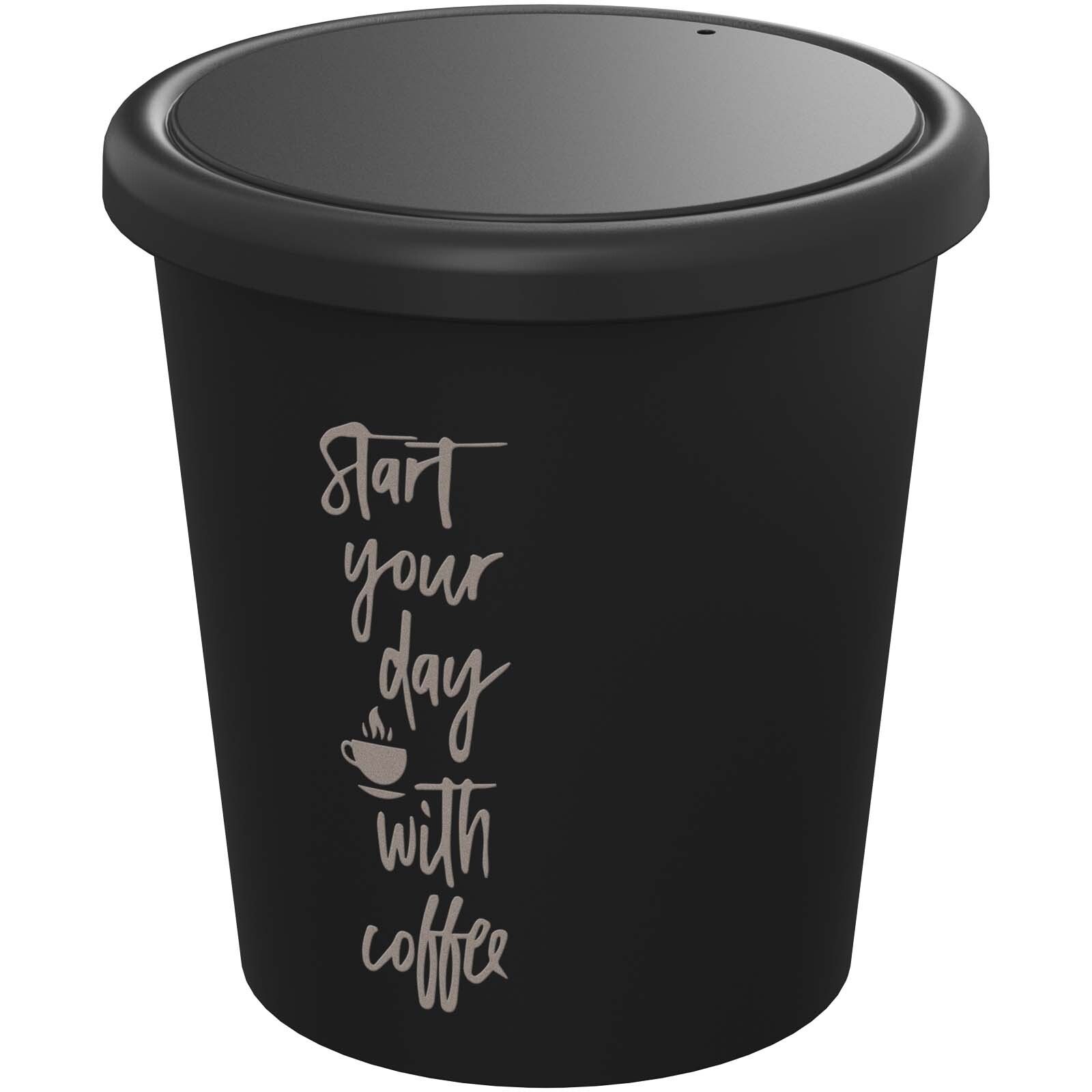 Americano Piccolo 100 ml Becher mit Deckel - schwarz-465