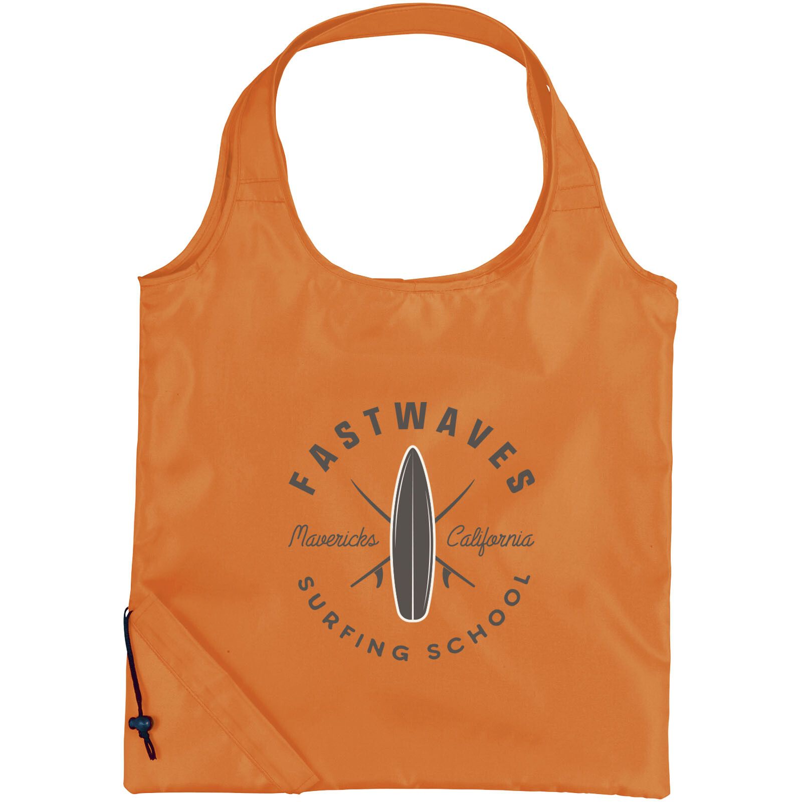 Bungalow faltbare Polyester Tragetasche 7L - orange-773