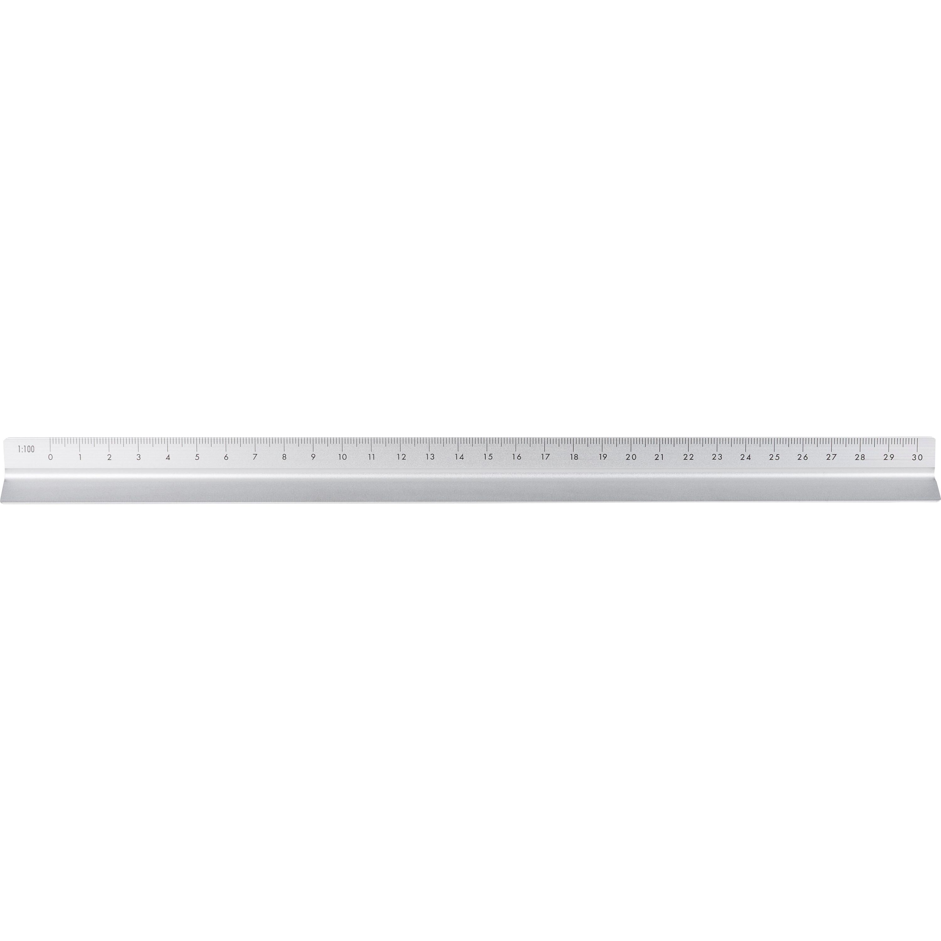 Aluminium-Dreiecklineal 30 cm Tavi - silber-455