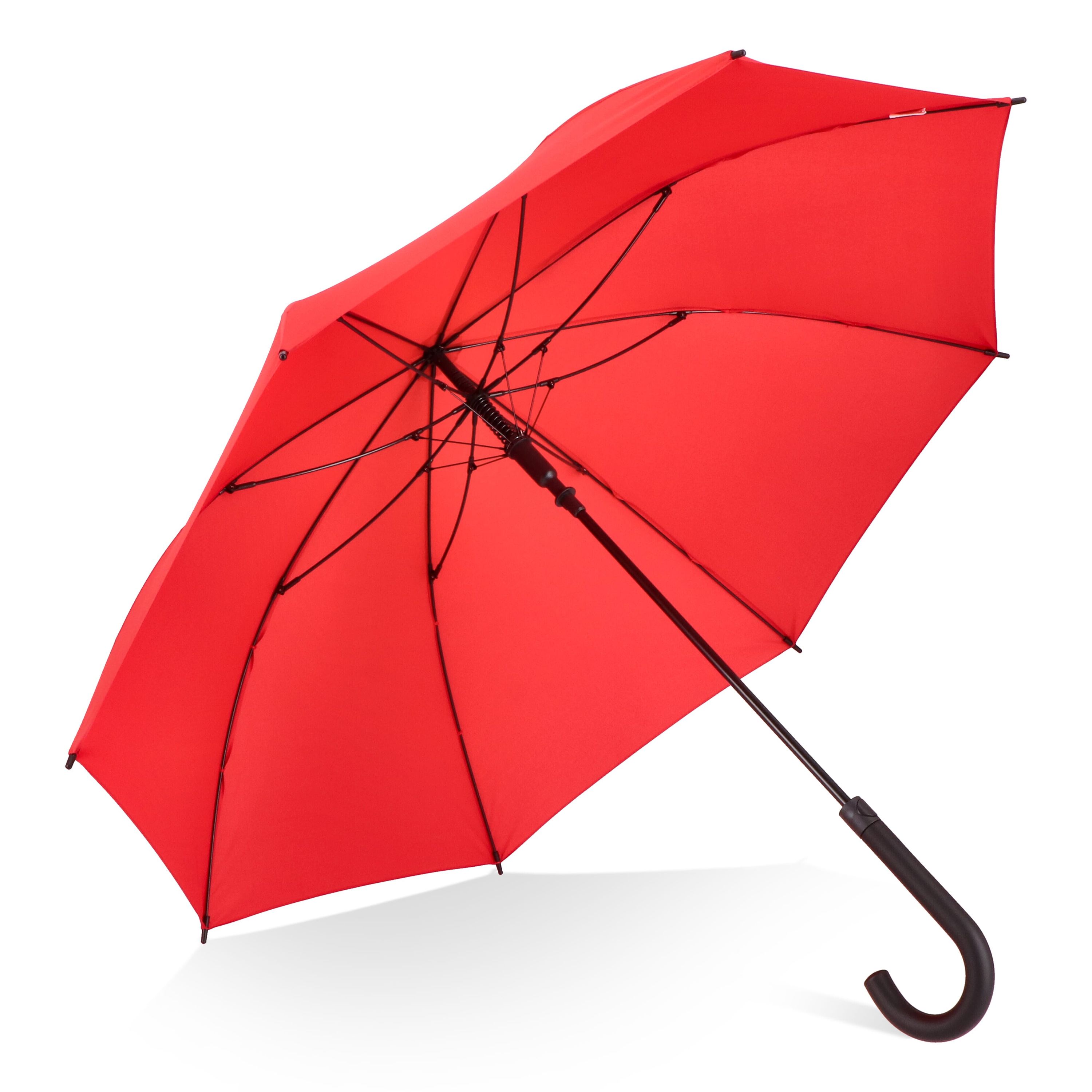 Verdure 190T Pongee 23 windproof Hakenschirm Auto open - rot-864