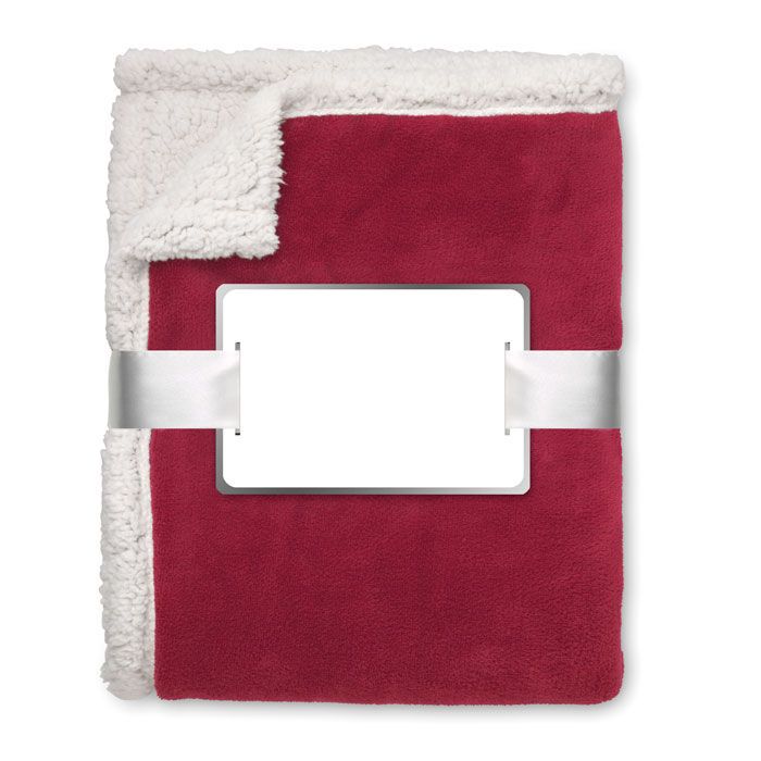 Coral Fleece-Decke ZERMATT - bordeaux-252