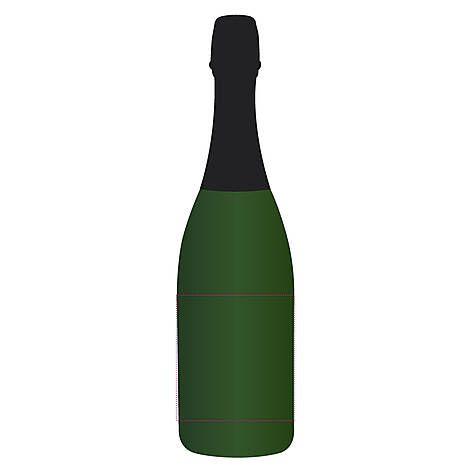 Veredelungsposition Flasche Vorderseite