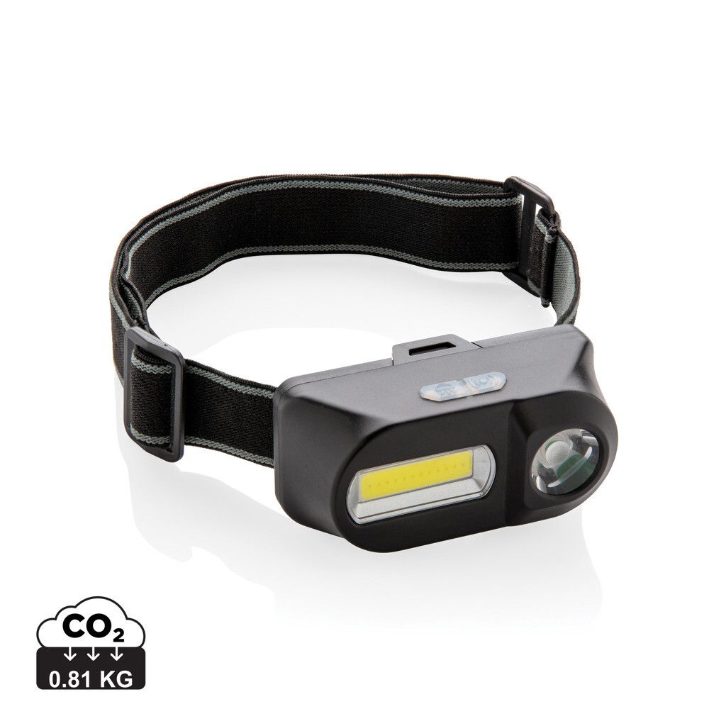 COB und LED Stirnlampe - schwarz-395