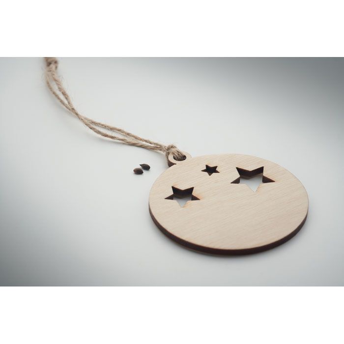 Weihnachtsschmuck Kugel ROSEED - holz-337