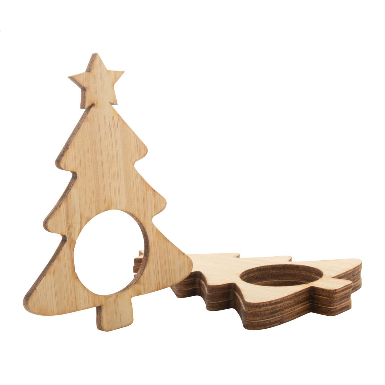 Julmiddag Serviettenringset - natur-667