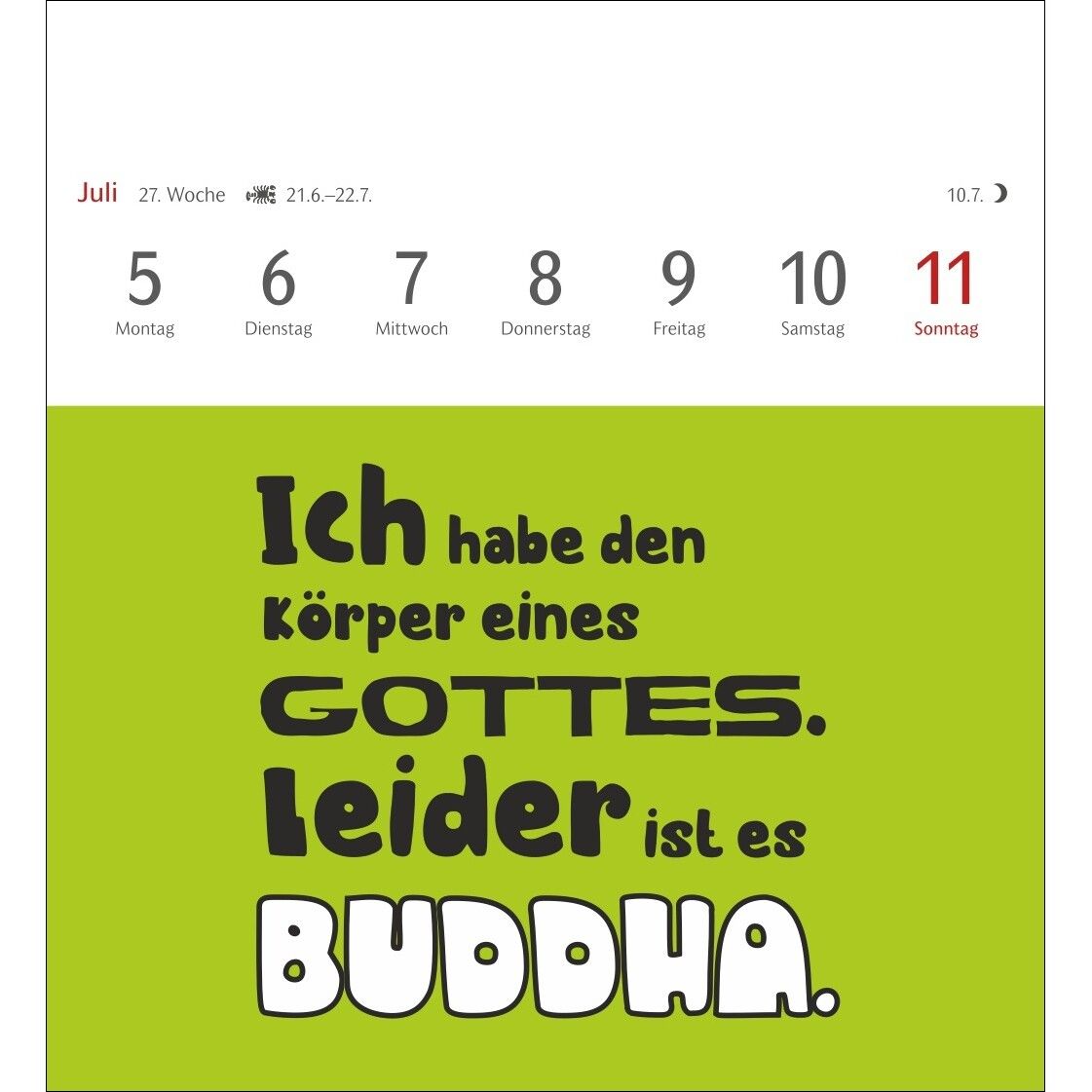 Typo-Sprüche-Kalender Postkartenkalender-368