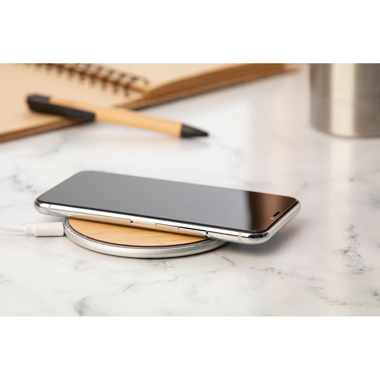 RalooCharge Wireless-Charger - natur - silber-676