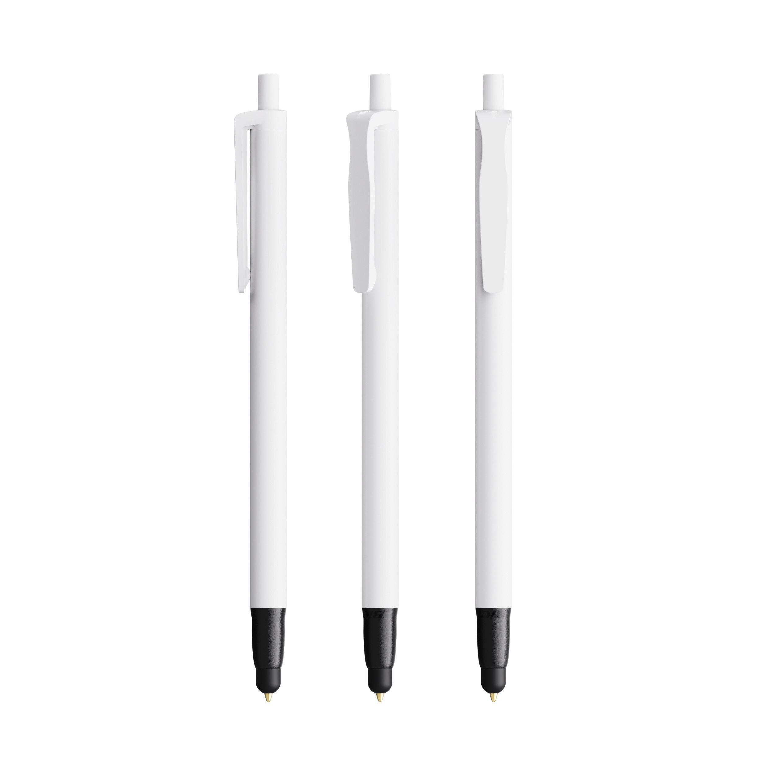 BIC® Clic Stic Stylus Kugelschreiber, Mine blau - weiß-432