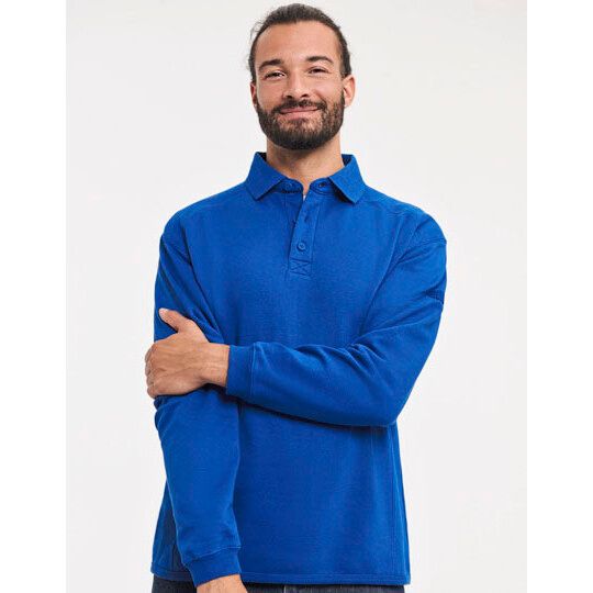 Heavy Duty Workwear Collar Sweatshirt - bottle green-207