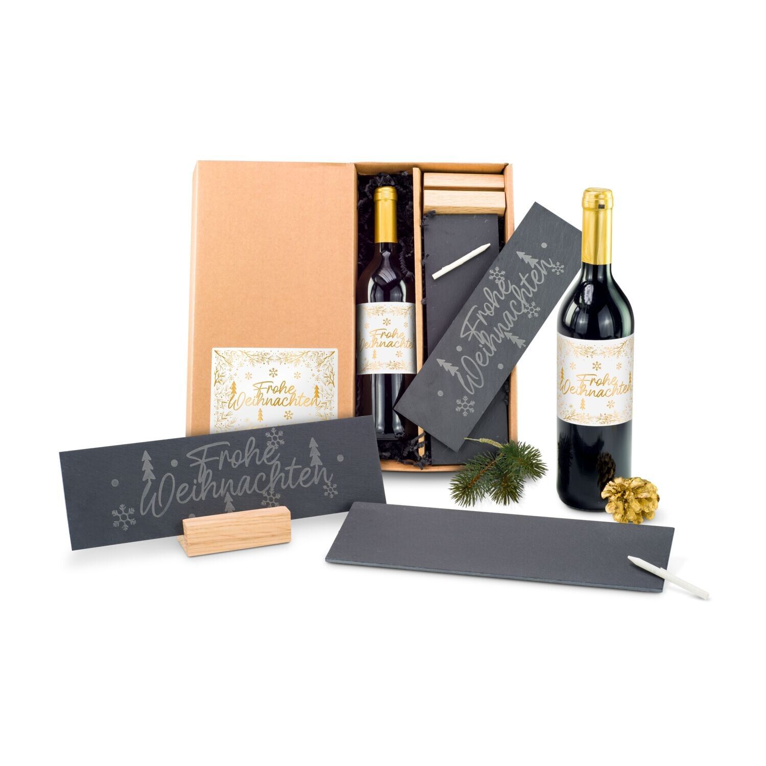Geschenkset Schiefer & Wein-91