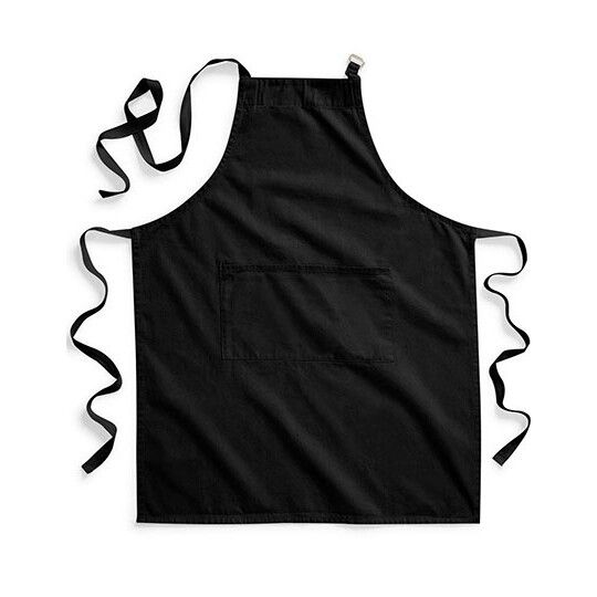 Fairtrade Cotton Adult Craft Apron - black-995