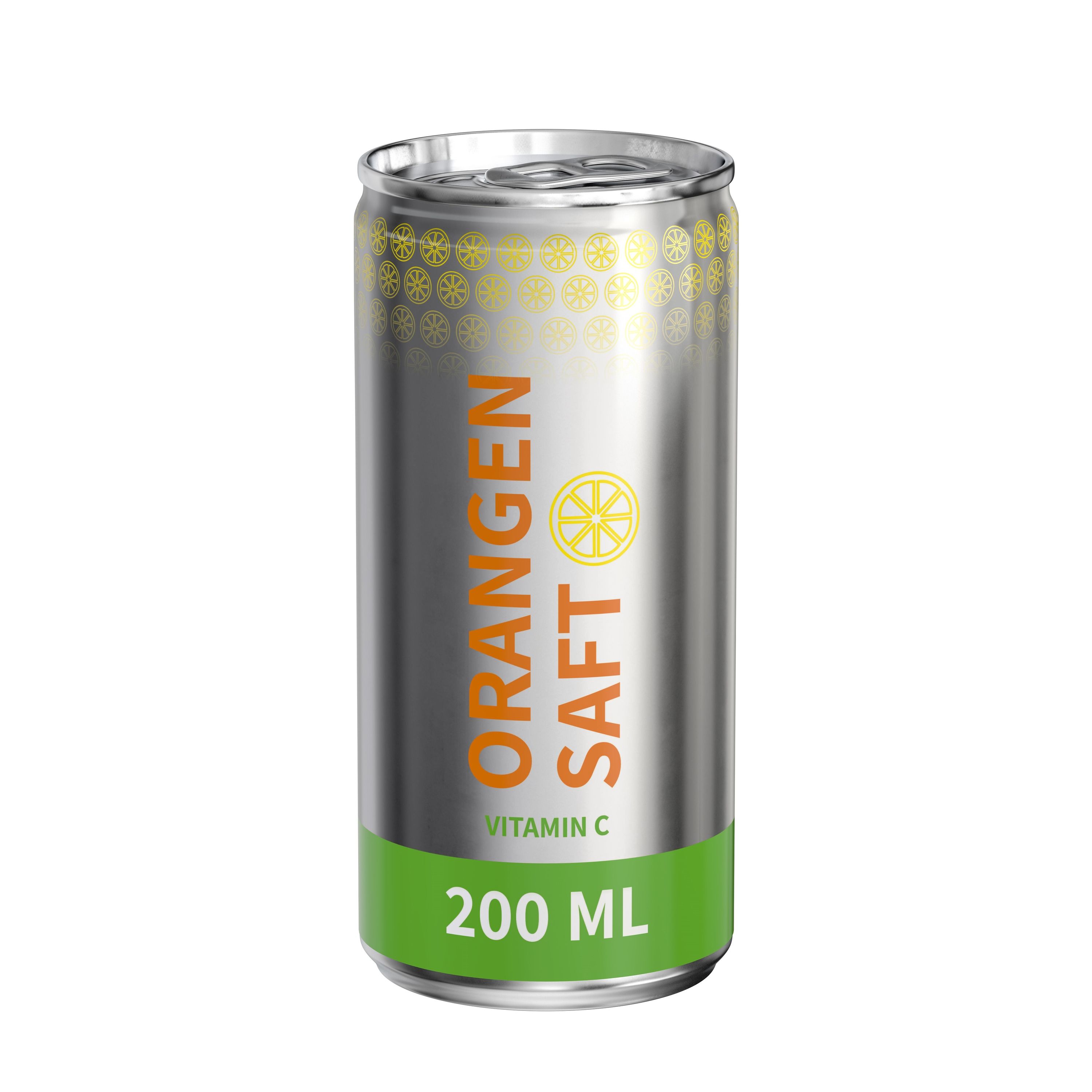 200 ml Orangensaft (Dose) Fullbody transparent (glänzend)-282
