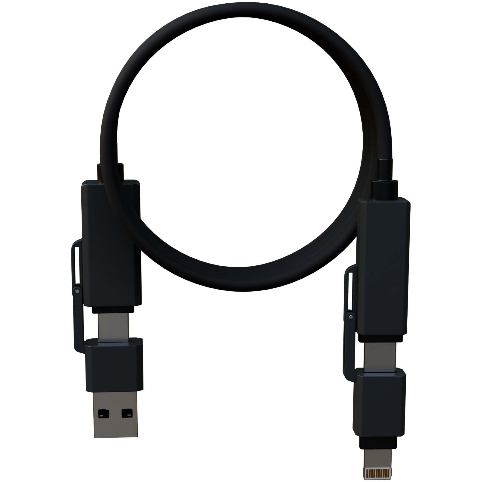 SCX.design C59 100 W magnetisches Silikon Ladekabel - schwarz-547