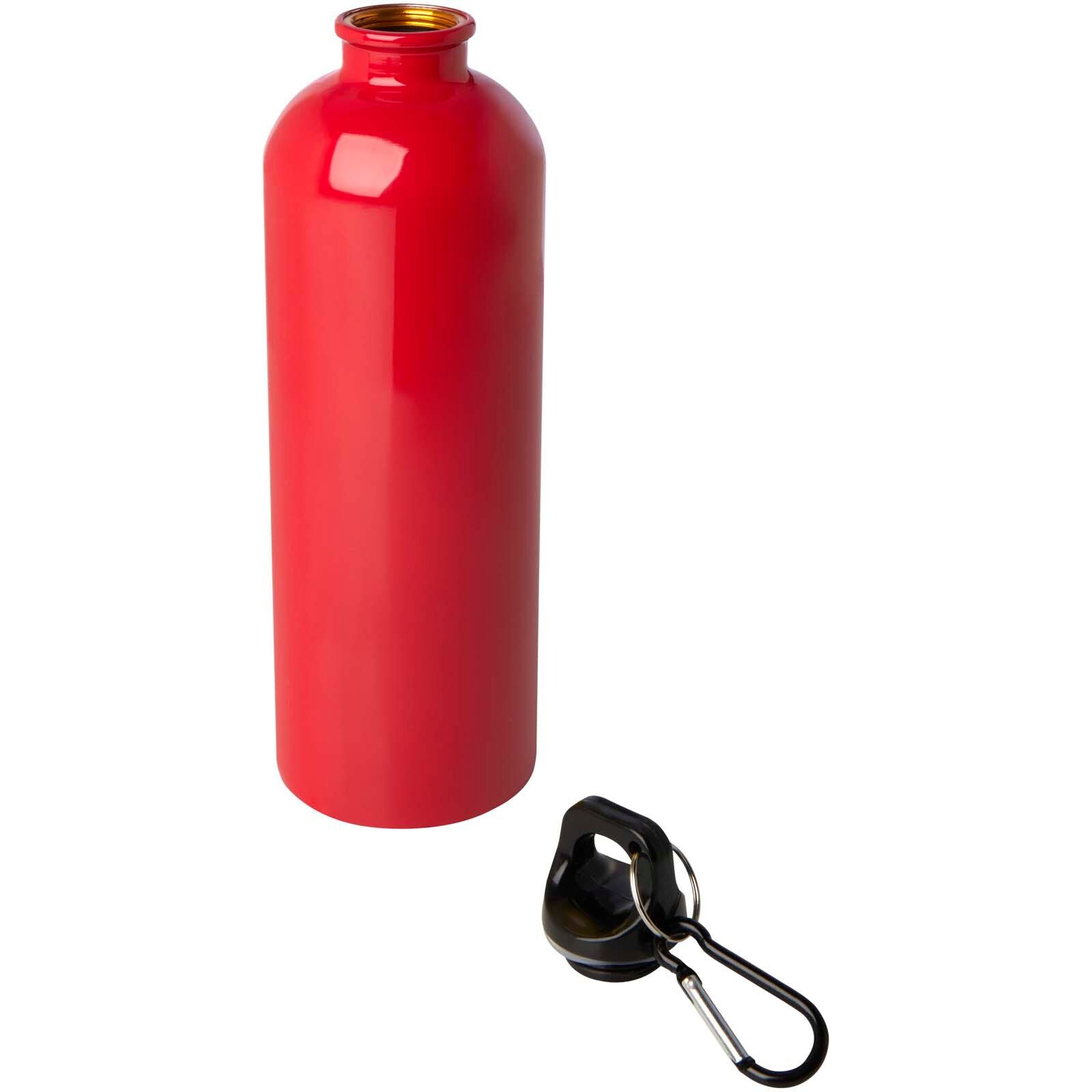 Oregon 750 ml RCS-zertifizierte, einwandige Trinkflasche aus Edelstahl mit Karabinerhaken - rot-163