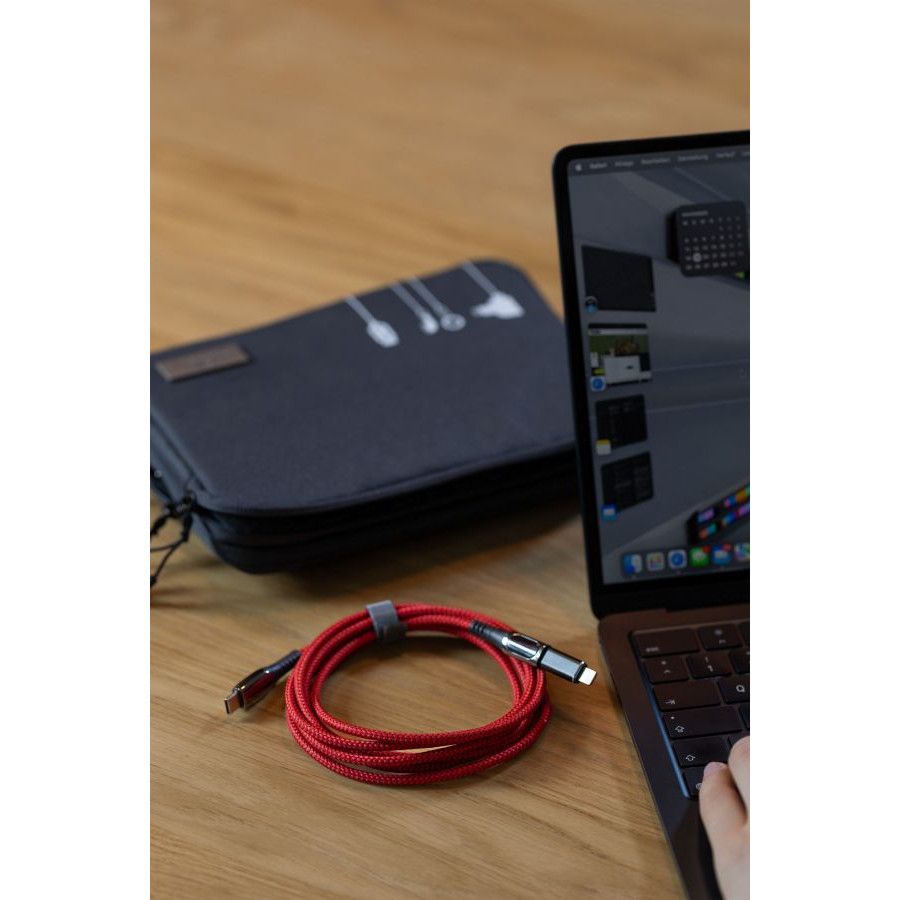 Ladekabel SPEEDY XL - gunmetal - rot-169