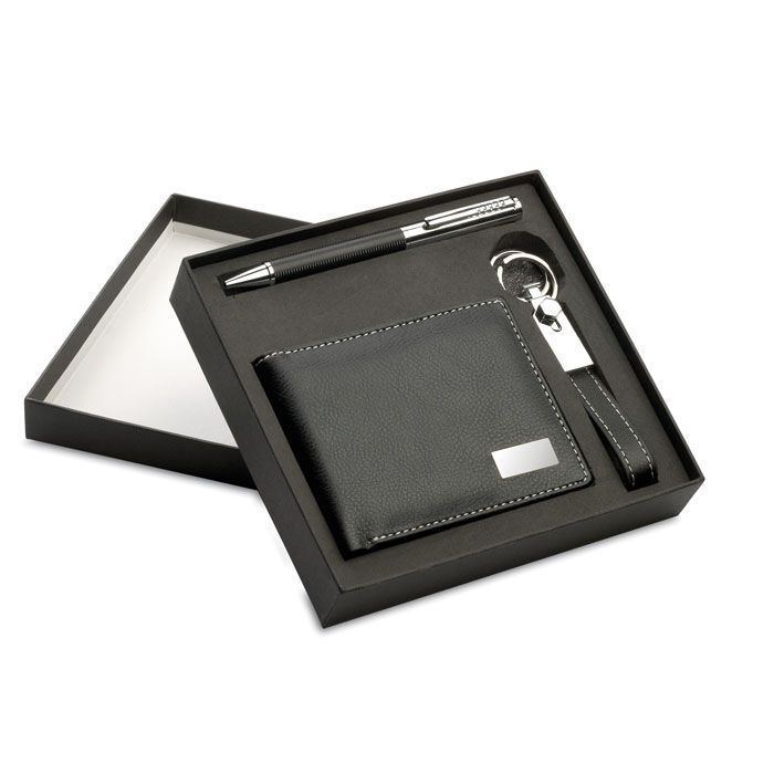 Set mit Geldbörse ELEGANCI - schwarz-410