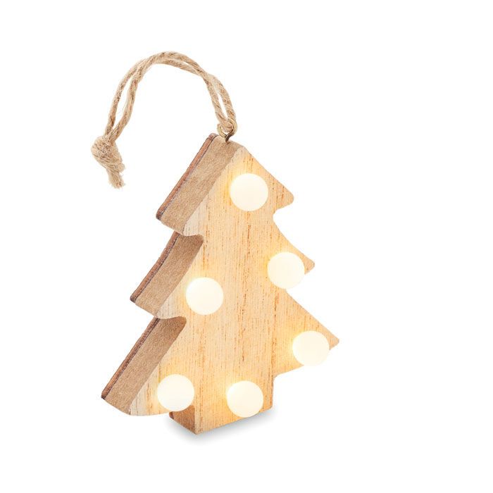 Anhänger aus Holz mit LED LULIE - holz-457
