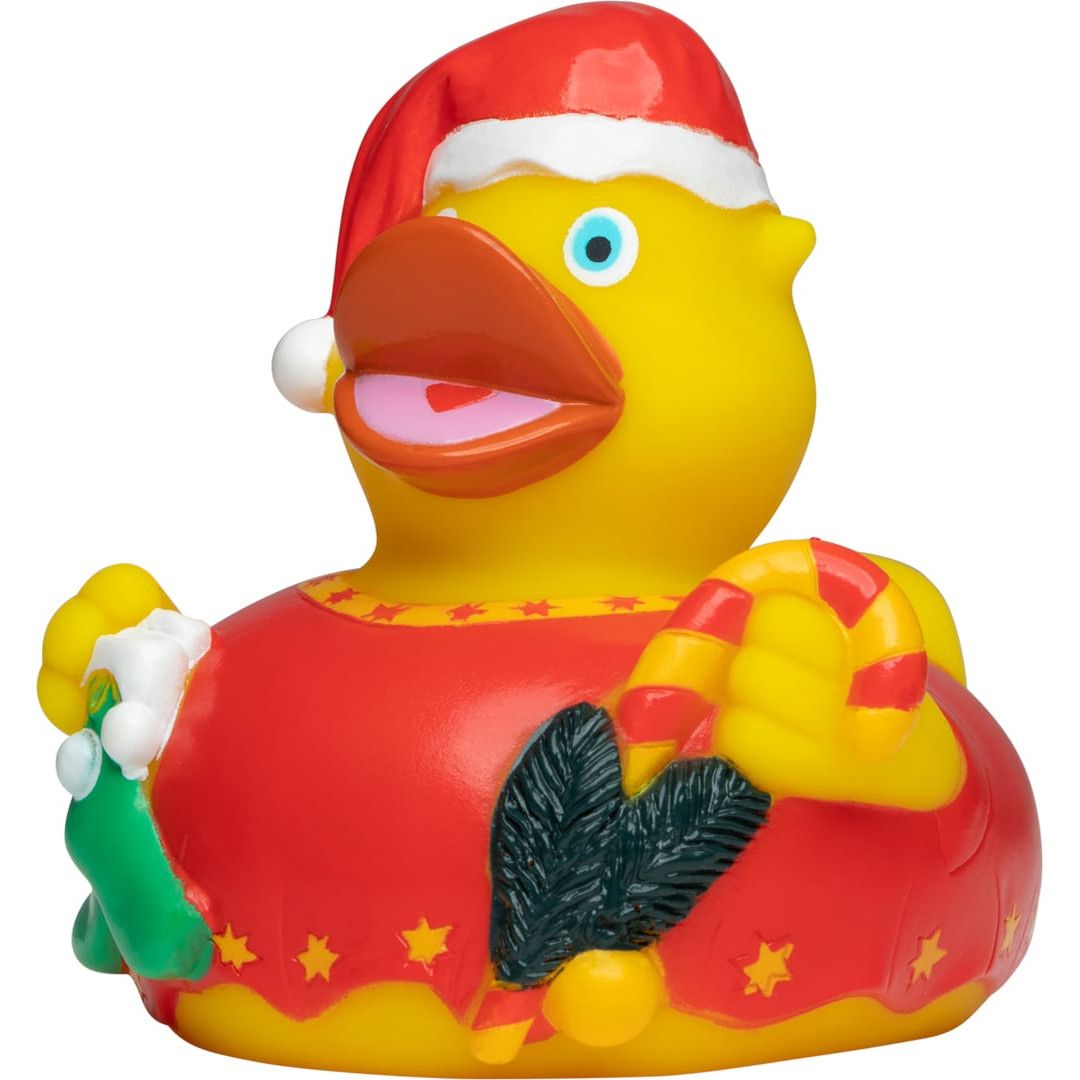 Quietsche-Ente Weihnachten - bunt-343