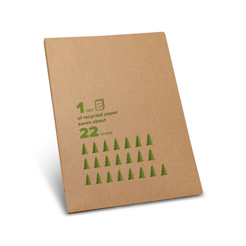 POE A4-Dokumentenmappe aus 100 % Recyclingpapier (450 g/m²) - natur-662