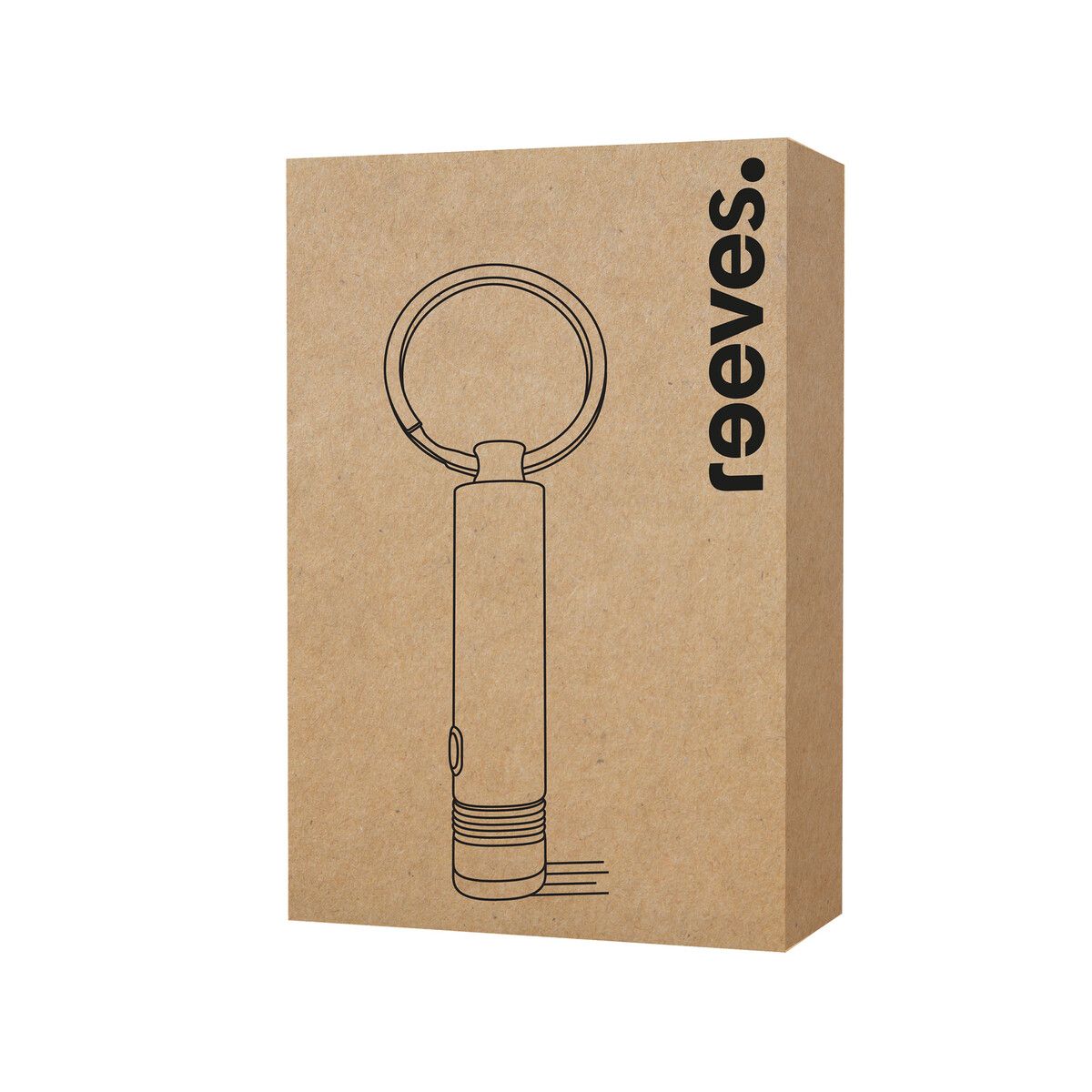 Schlüsselanhänger mit wiederaufladbare LED Taschenlampe PORTO LIGHT - schwarz-774