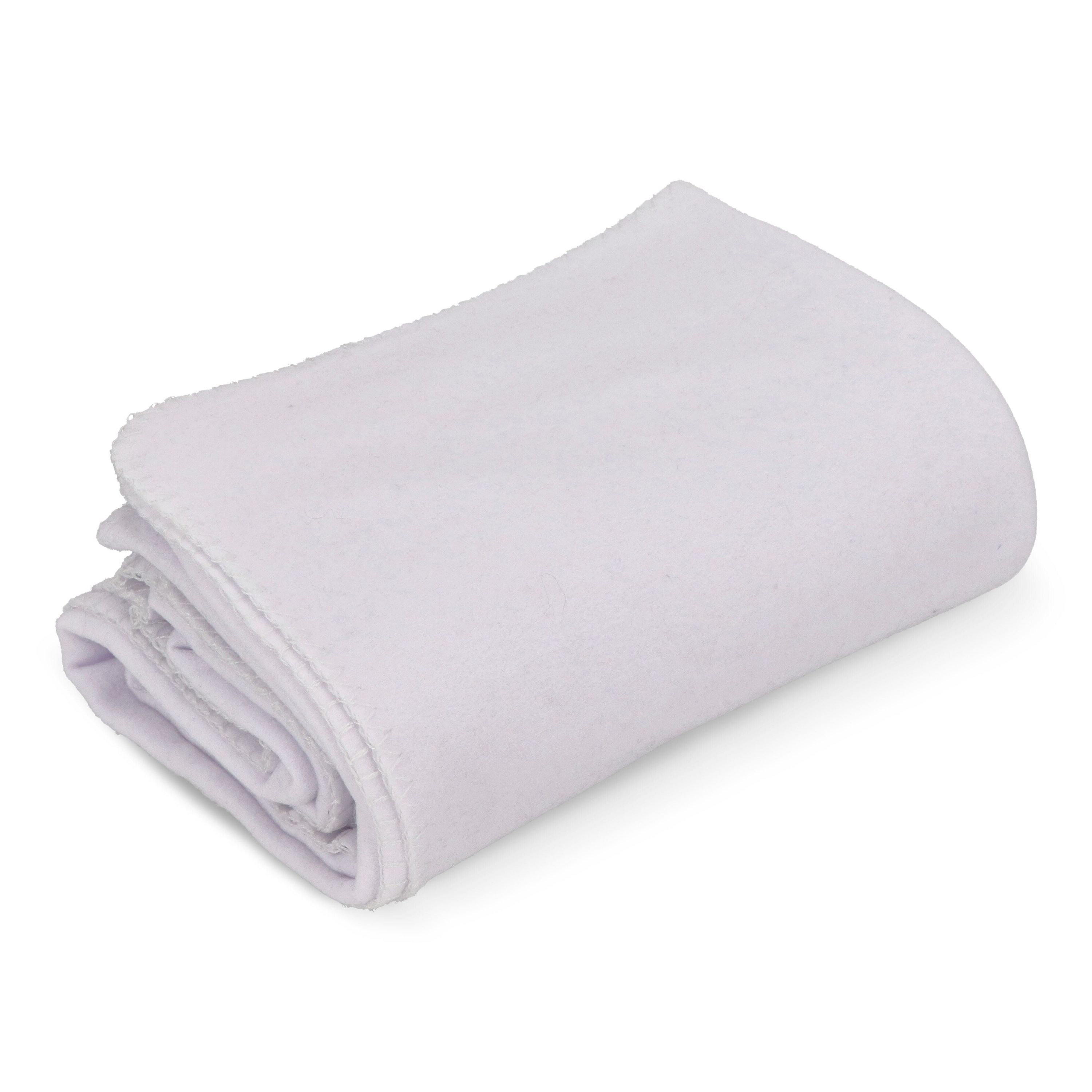 Polarfleece-Decke OEKO-TEX®  Sublimation 130 x 170 cm 290 g/m² - weiss-653